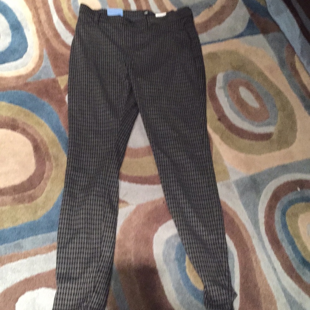 Black check pants